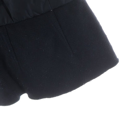 Moncler Nesea Wool Cut Replacement Down Jacket Black — view 5