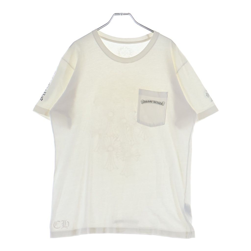 Chrome Hearts Back Cemetery Print Short Sleeve Pocket T-Shirt