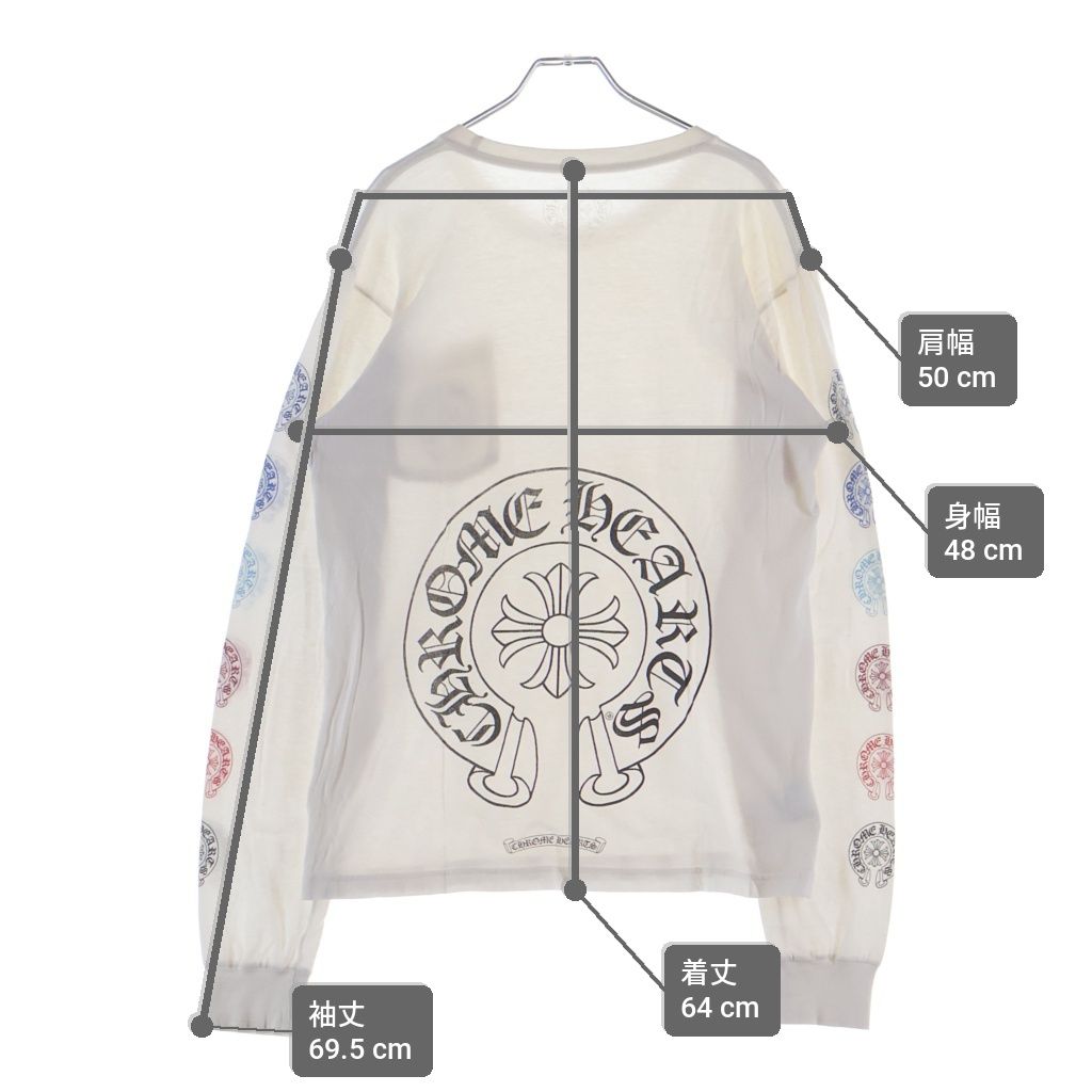 Chrome Hearts Multi Color Horseshoe T-Shirt Multicolor Crew Neck Long — view 9