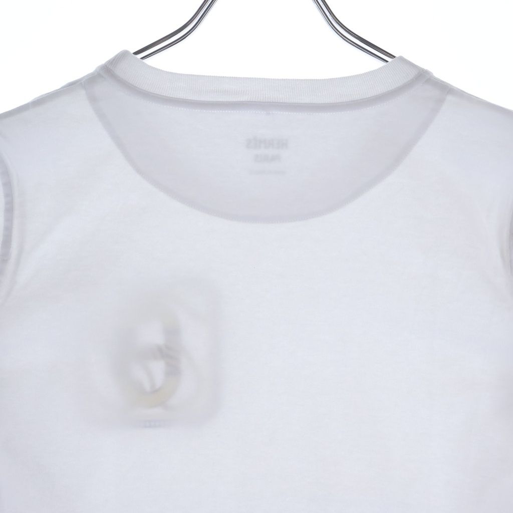 Hermes Kanoe Print Short Sleeve T-Shirt White — view 4