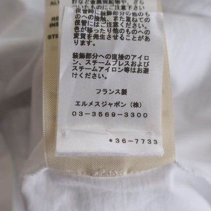 Hermes Kanoe Print Short Sleeve T-Shirt White — view 8