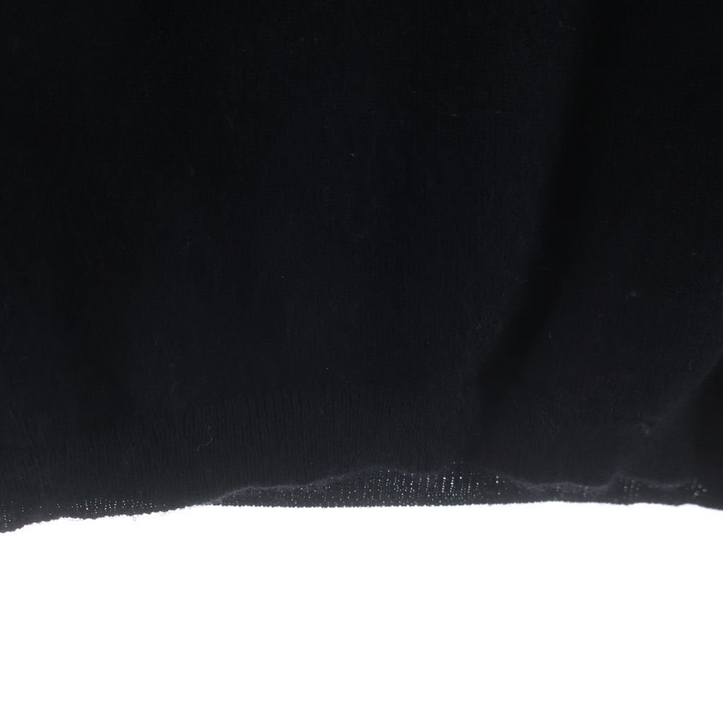 Celine Cashmere Crew Neck Long Sleeve Knit Sweater Black — view 6