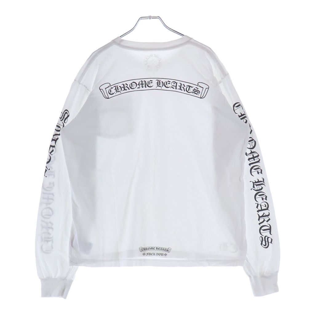 Chrome Hearts CH Scroll Logo Tee Arm Print Long Sleeve T-Shirt Black