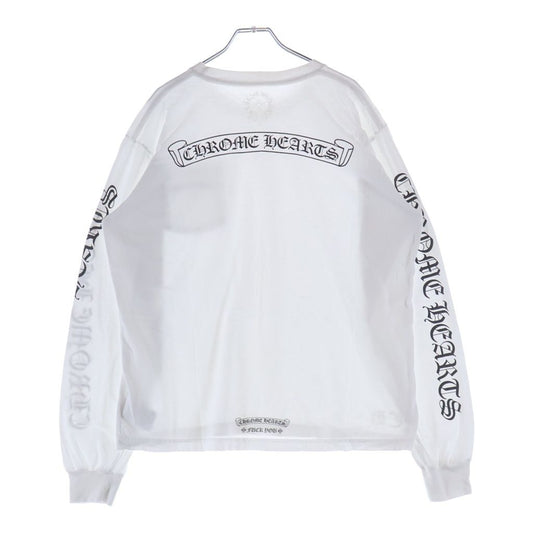 Chrome Hearts CH Scroll Logo Tee Arm Print Long Sleeve T-Shirt Black