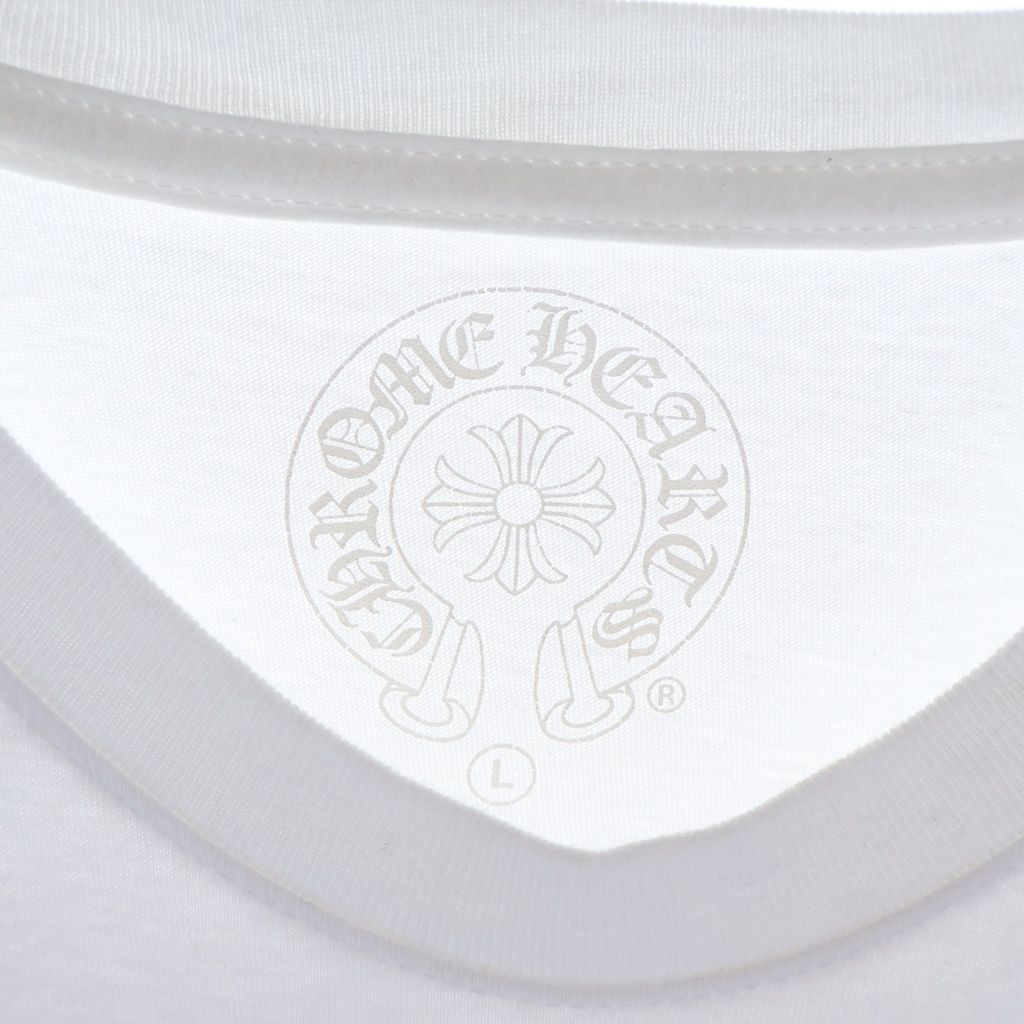 Chrome Hearts CH Scroll Logo Tee Arm Print Long Sleeve T-Shirt Black — view 7