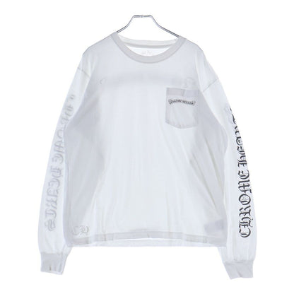 Chrome Hearts CH Scroll Logo Tee Arm Print Long Sleeve T-Shirt Black — view 2