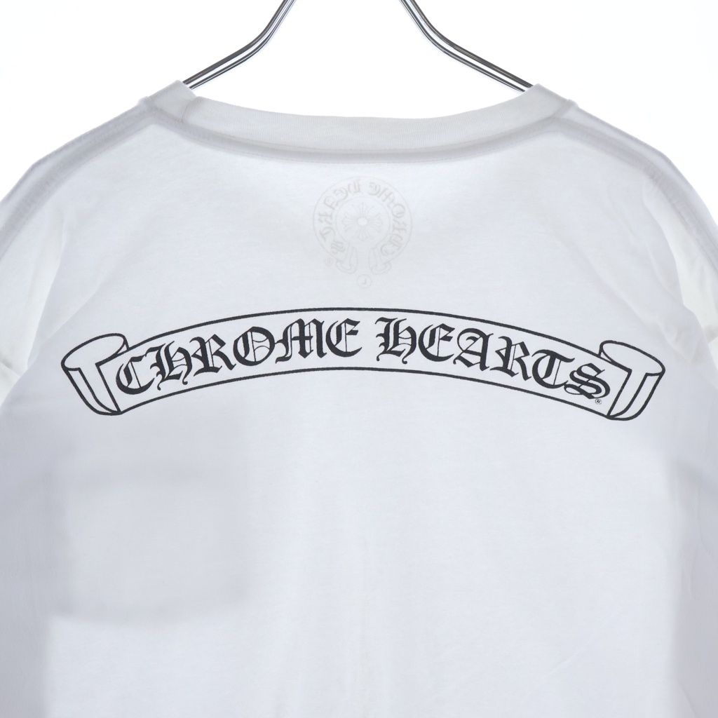 Chrome Hearts CH Scroll Logo Tee Arm Print Long Sleeve T-Shirt Black — view 4