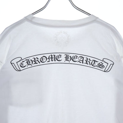 Chrome Hearts CH Scroll Logo Tee Arm Print Long Sleeve T-Shirt Black — view 4