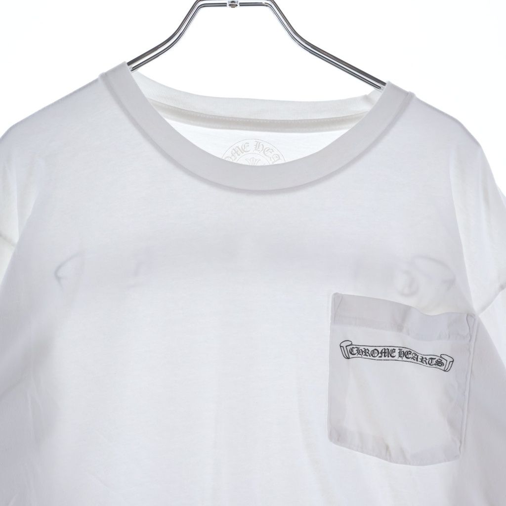 Chrome Hearts CH Scroll Logo Tee Arm Print Long Sleeve T-Shirt Black — view 3