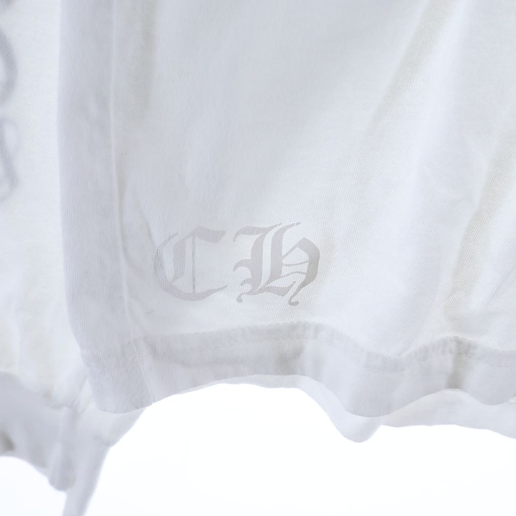 Chrome Hearts CH Scroll Logo Tee Arm Print Long Sleeve T-Shirt Black — view 6