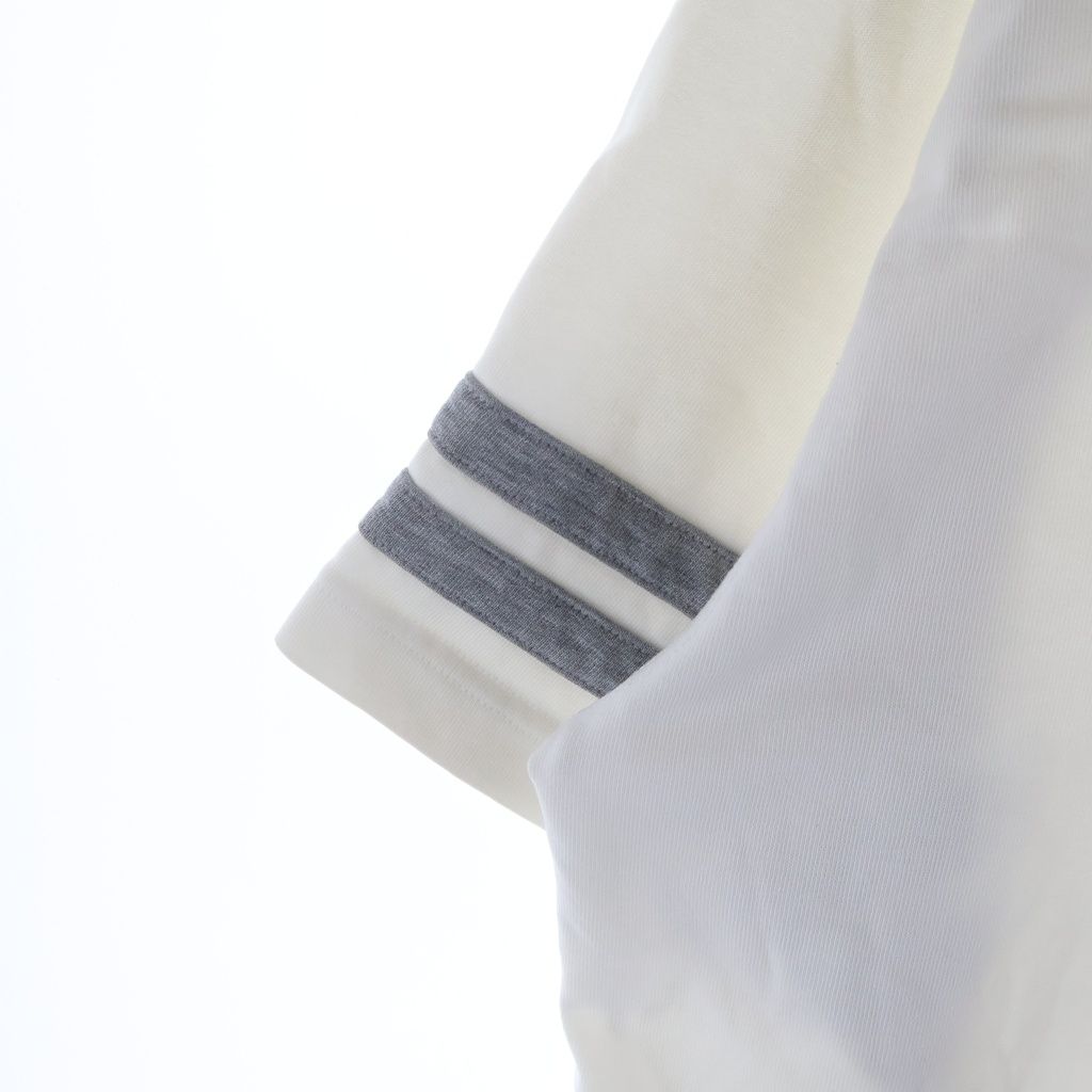 Dior Front Embroidery Logo Short Sleeve T-Shirt White Silver — view 5