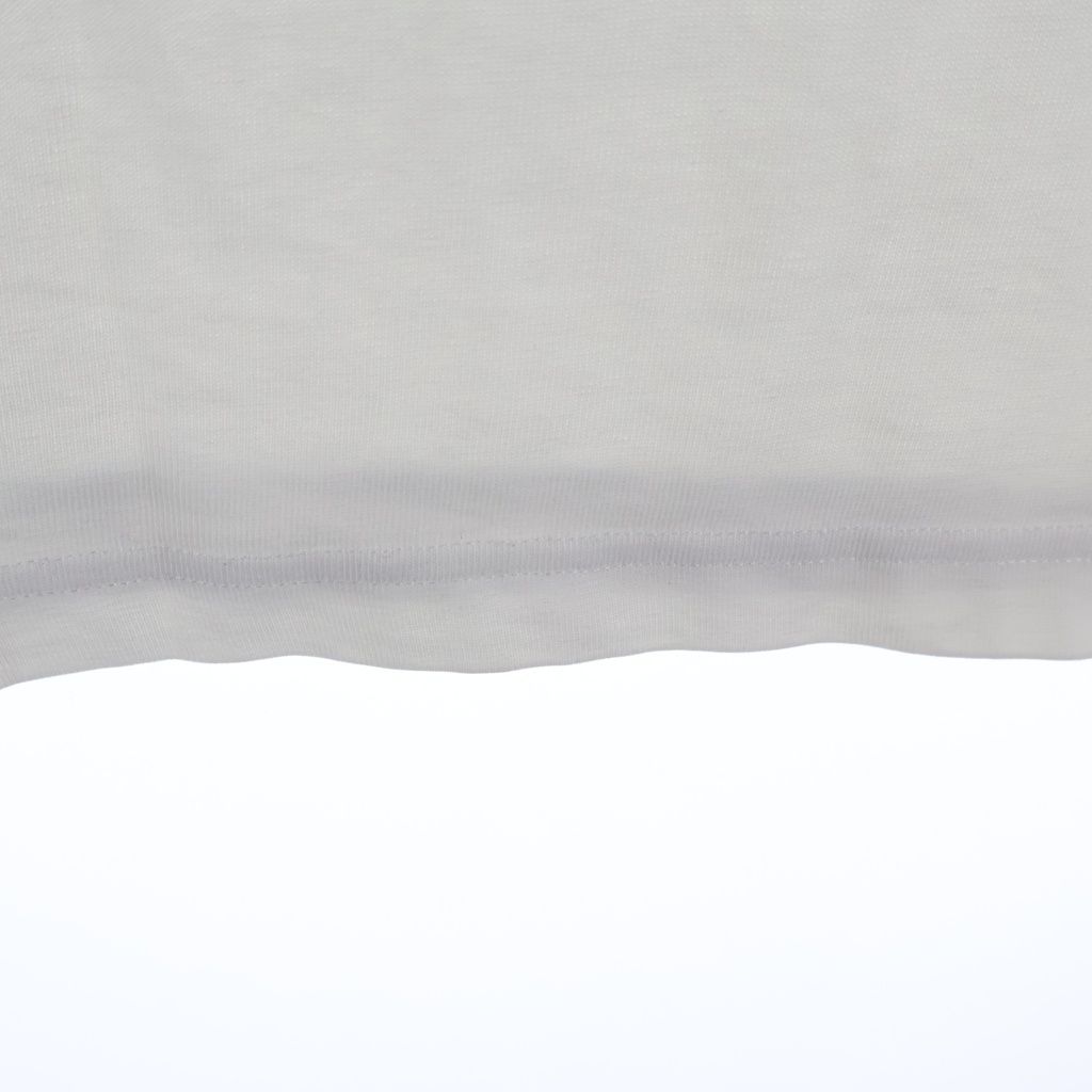 Dior Front Embroidery Logo Short Sleeve T-Shirt White Silver — view 6