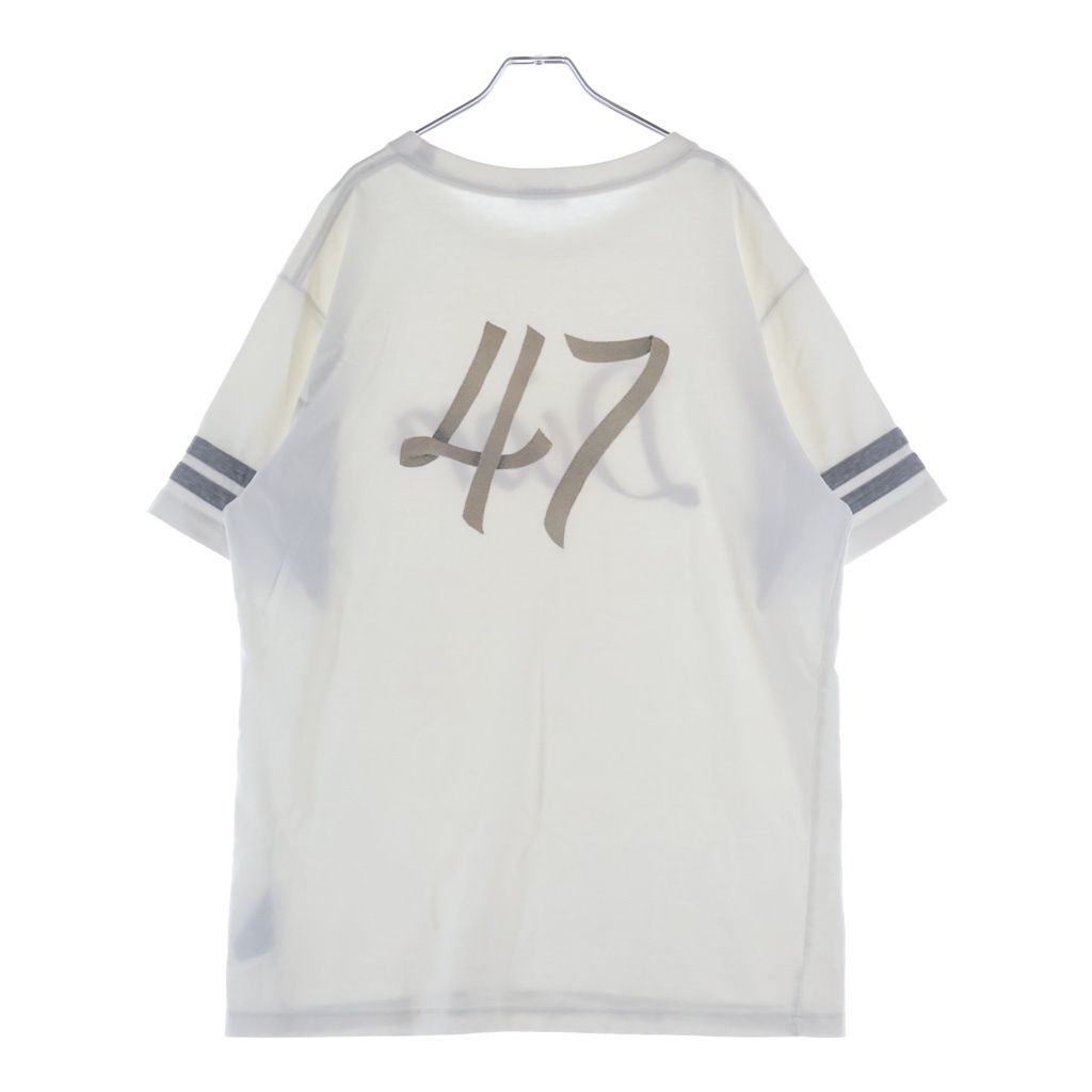Dior Front Embroidery Logo Short Sleeve T-Shirt White Silver — view 2