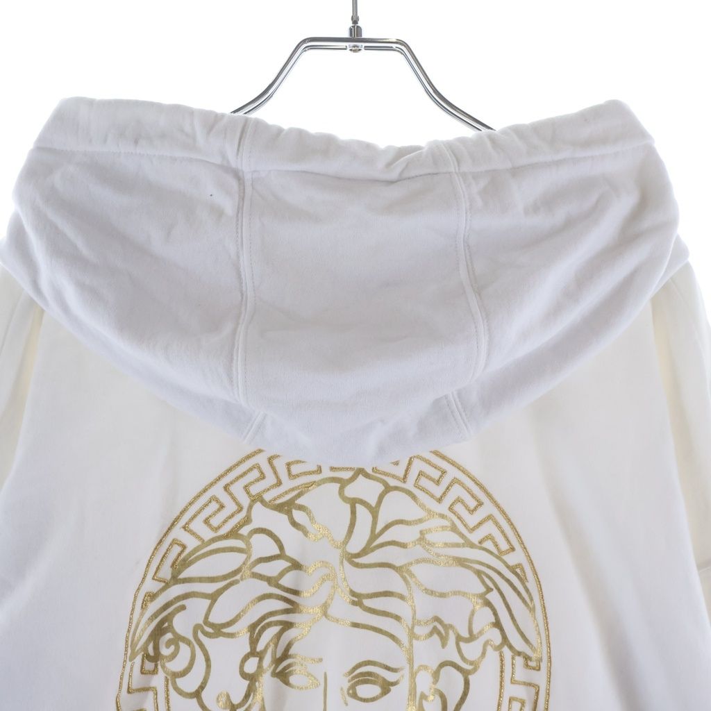 Fendi Fendace Fender Che Logo Embroidery Pullover Sweatshirt Hoodie White — view 4