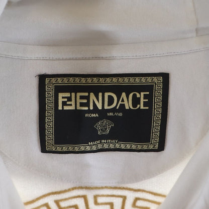 Fendi Fendace Fender Che Logo Embroidery Pullover Sweatshirt Hoodie White — view 7