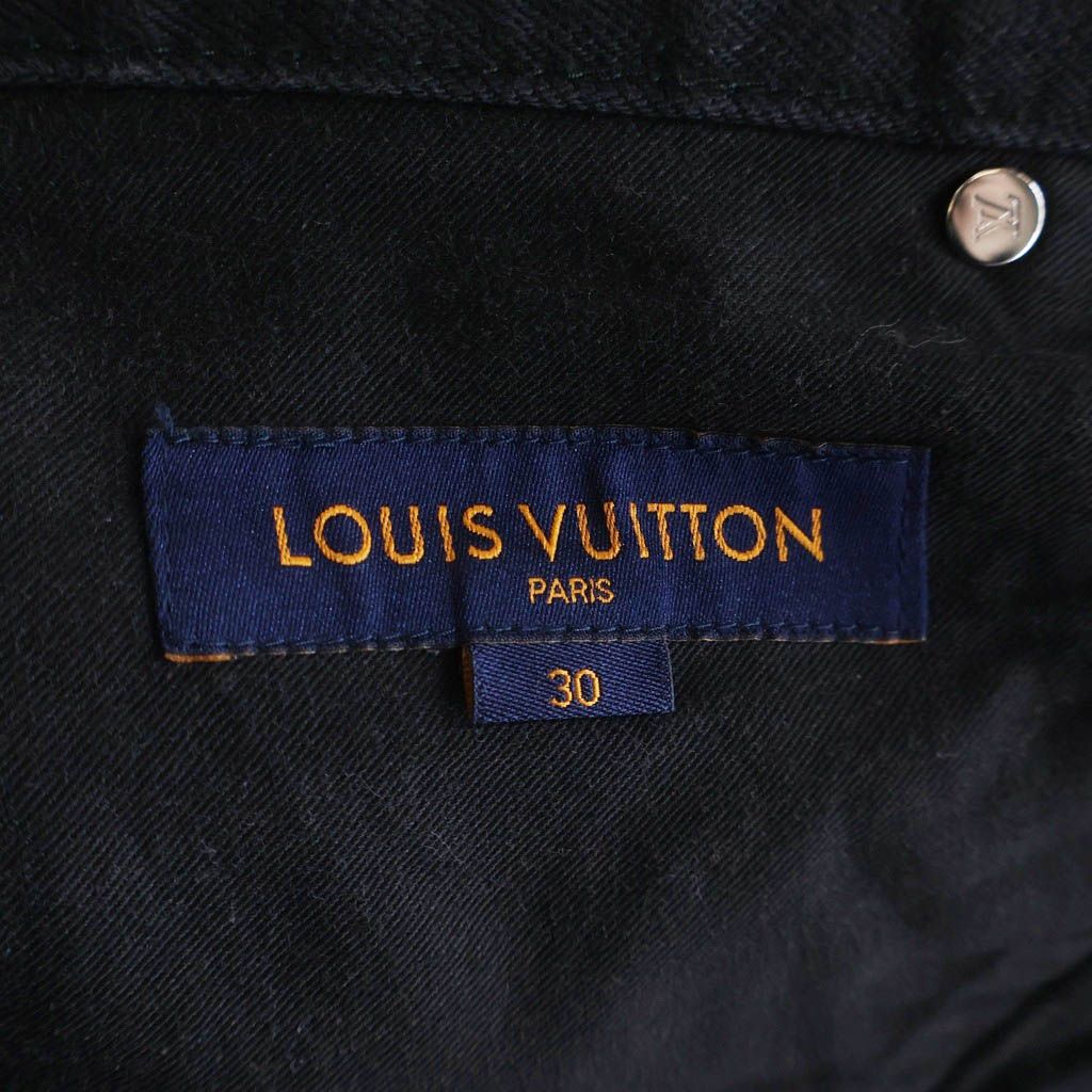 Louis Vuitton Slim Stretch Denim Pants Black — view 6