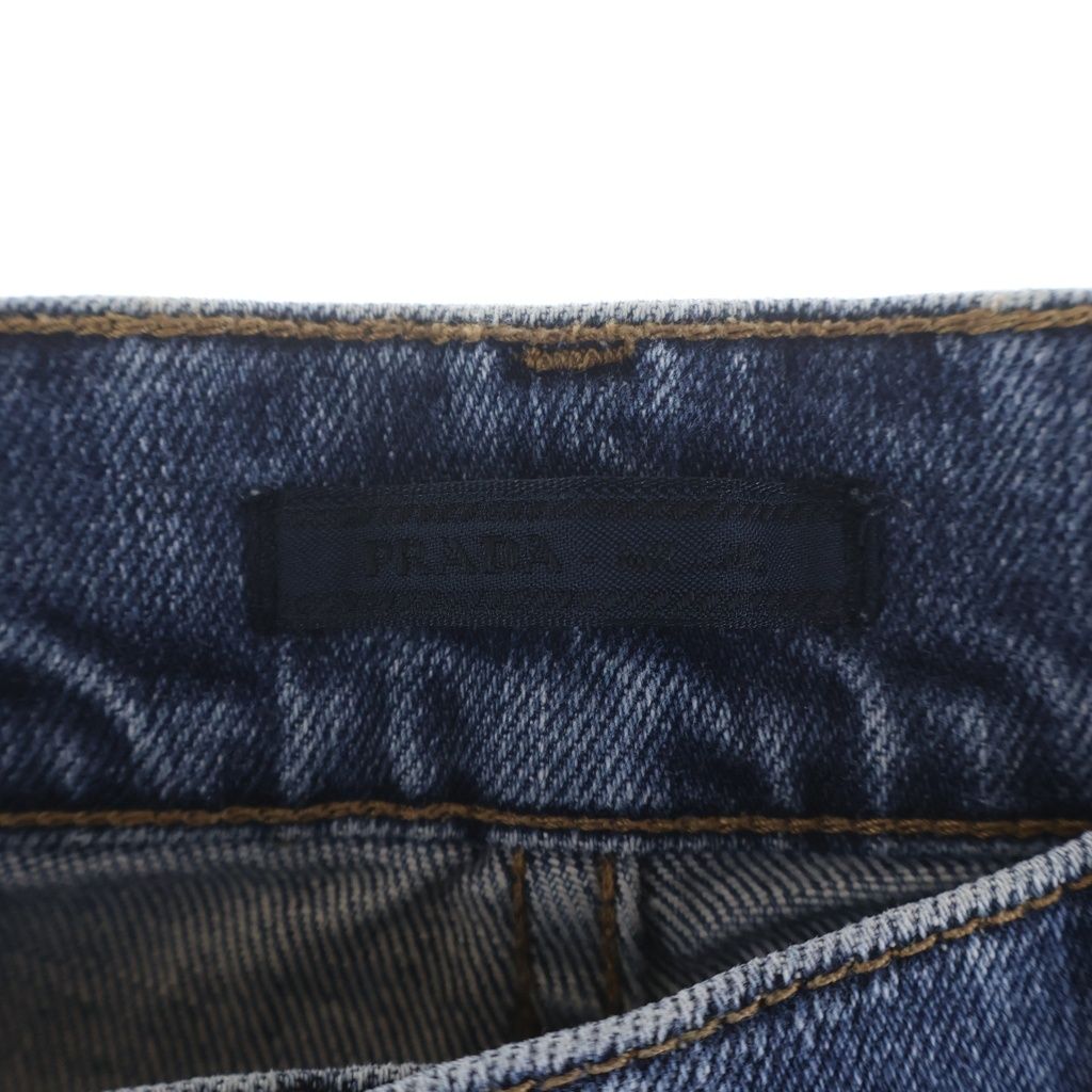 Prada Straight Jeans Denim Pants Indigo — view 6