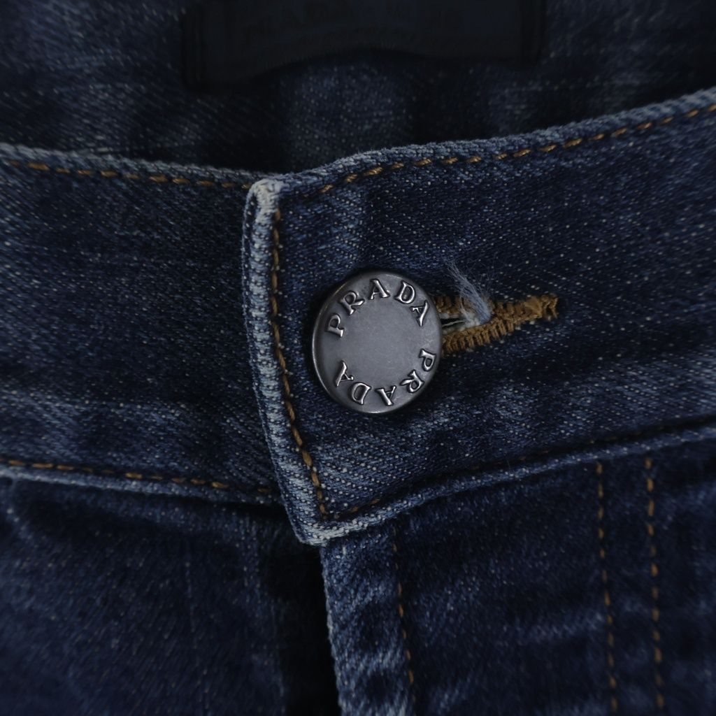 Prada Straight Jeans Denim Pants Indigo — view 4