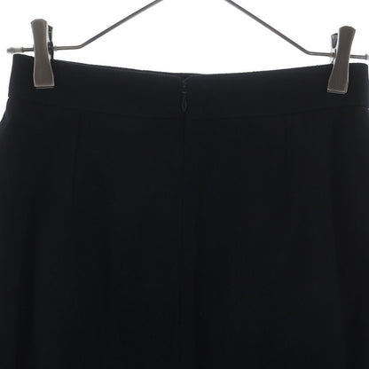 Chanel Wool Zip Knee Length Skirt Black 36 — view 4