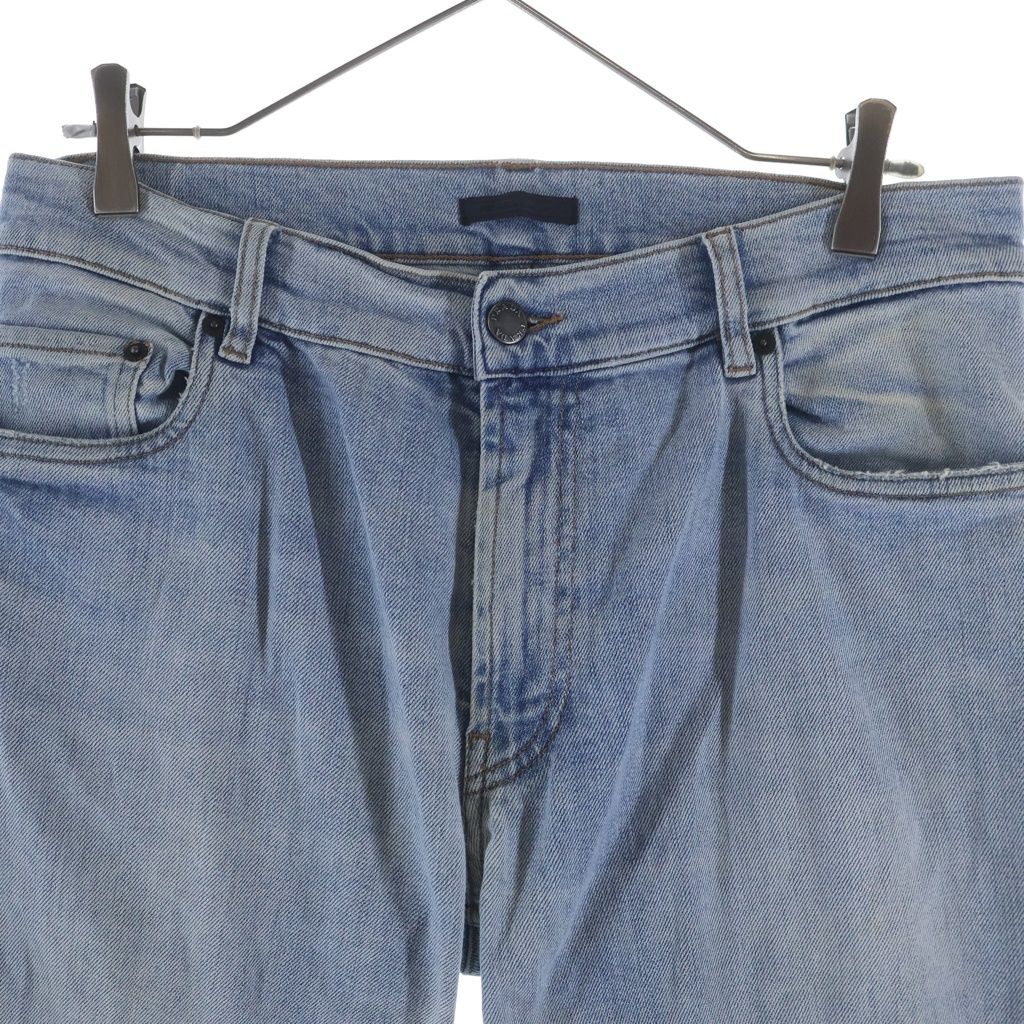 Prada Distressed Straight Jeans Denim Pants Blue — view 3