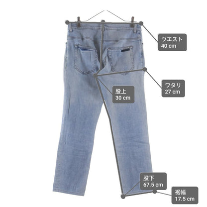 Prada Distressed Straight Jeans Denim Pants Blue — view 9