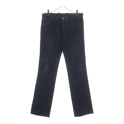 Chrome Hearts Vintage Fleurknee Dnm Pants Denim Black