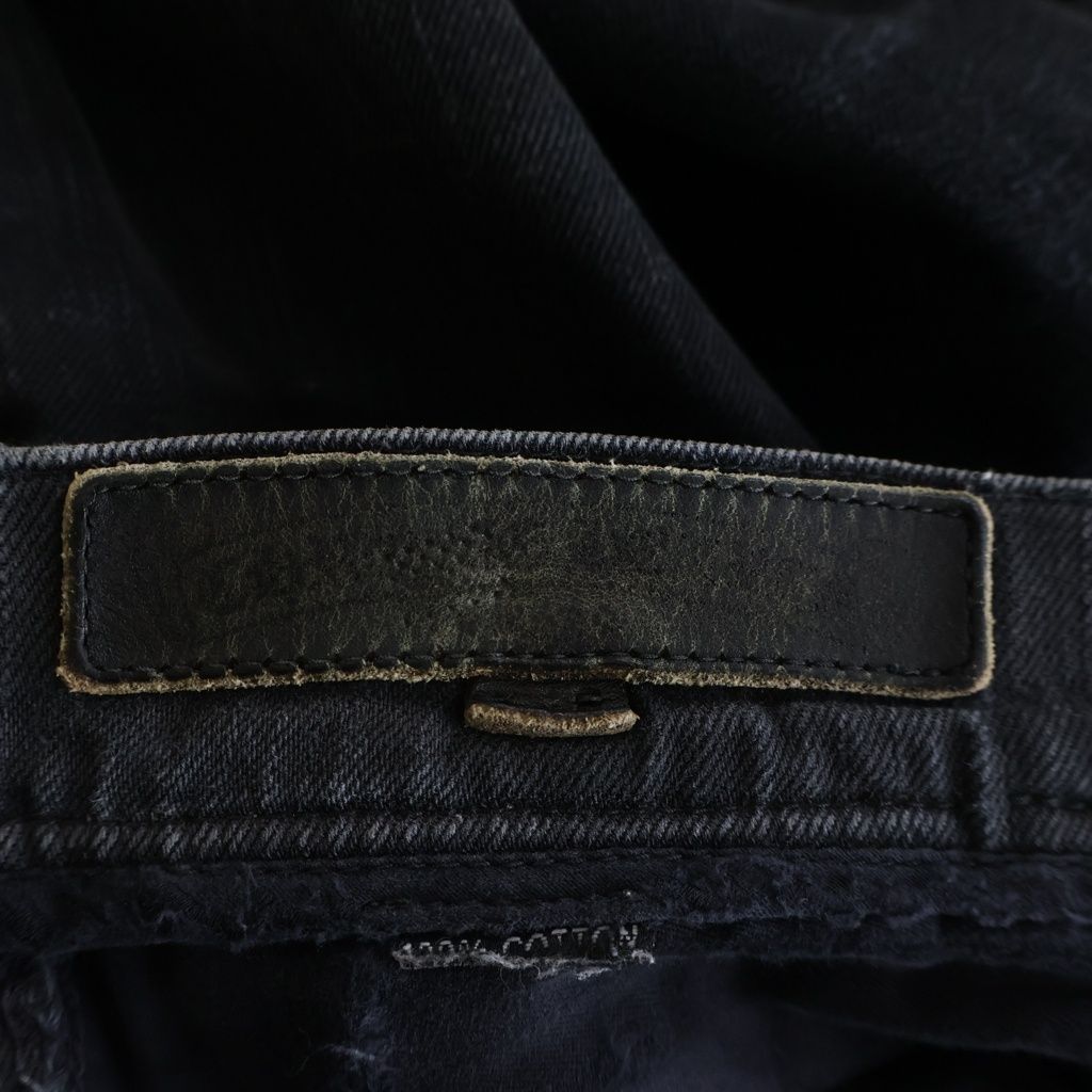 Chrome Hearts Vintage Fleurknee Dnm Pants Denim Black — view 8
