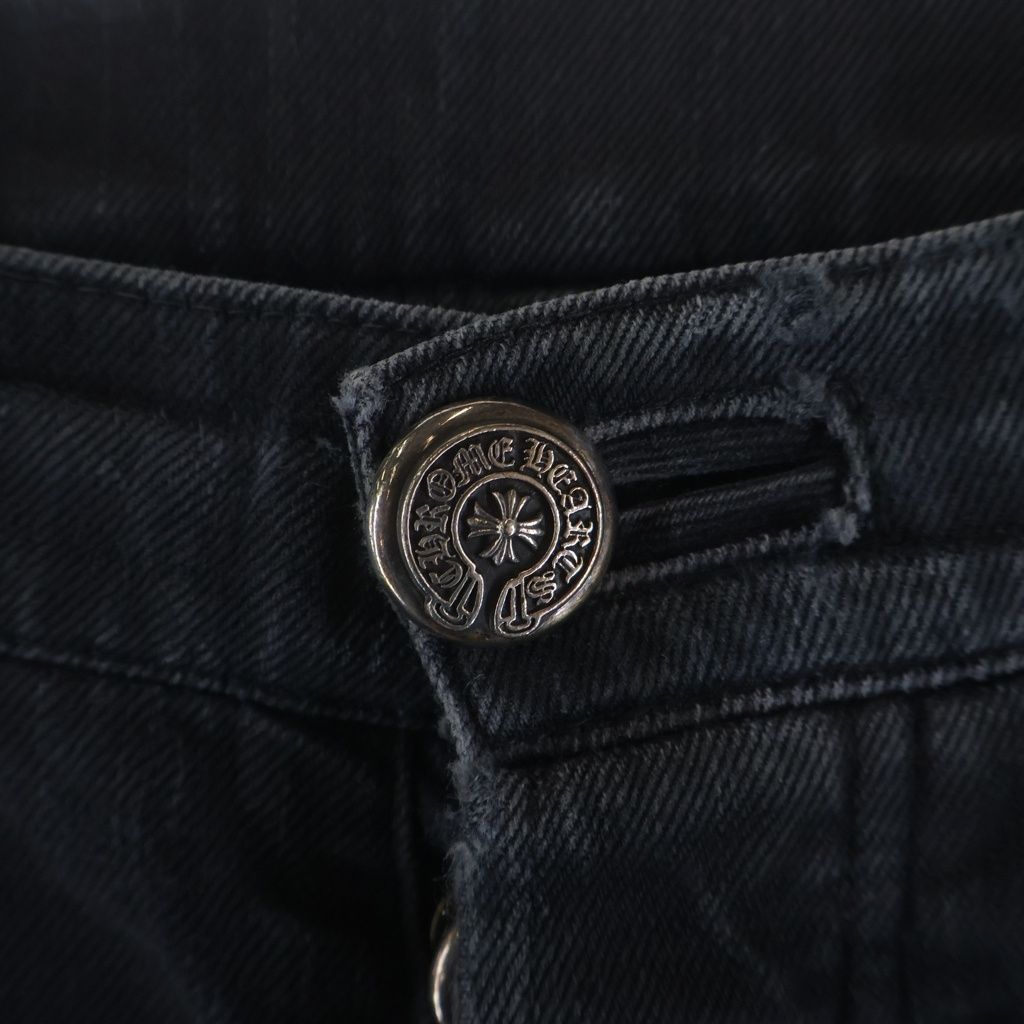 Chrome Hearts Vintage Fleurknee Dnm Pants Denim Black — view 5