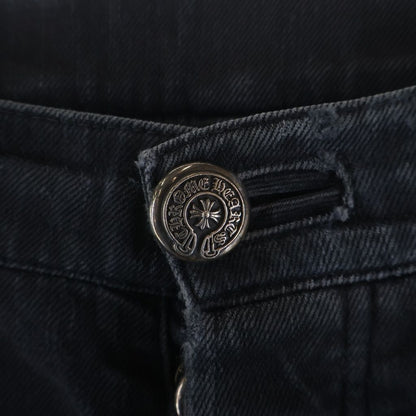 Chrome Hearts Vintage Fleurknee Dnm Pants Denim Black — view 5