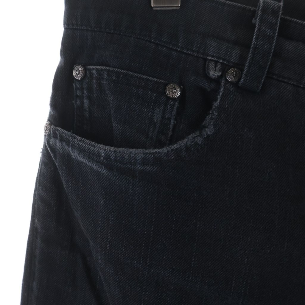 Chrome Hearts Vintage Fleurknee Dnm Pants Denim Black — view 3
