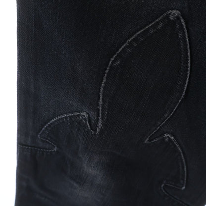 Chrome Hearts Vintage Fleurknee Dnm Pants Denim Black — view 4