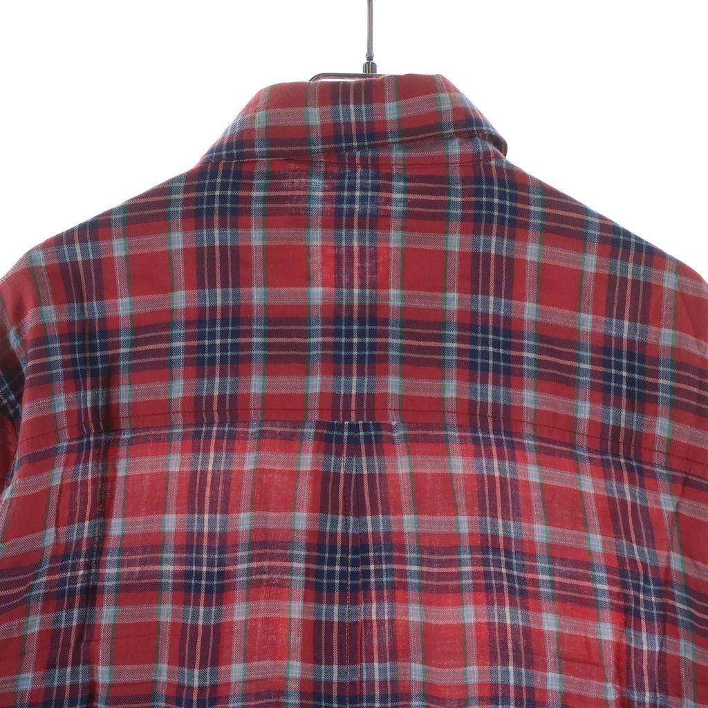 Chrome Hearts Looseends Leather BS Flea Patch Flannel Shirt BS Long Sleeve — view 4