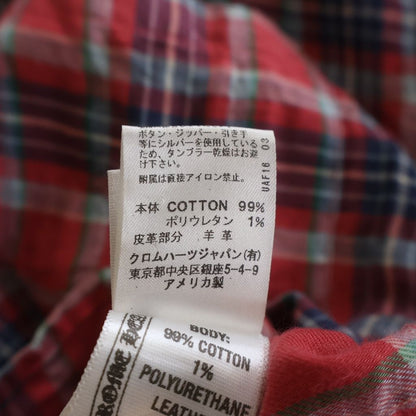 Chrome Hearts Looseends Leather BS Flea Patch Flannel Shirt BS Long Sleeve — view 8