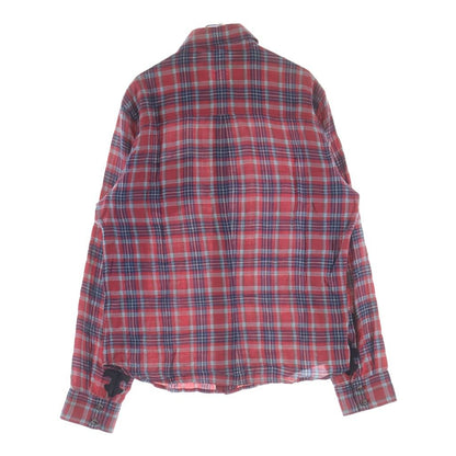 Chrome Hearts Looseends Leather BS Flea Patch Flannel Shirt BS Long Sleeve — view 2