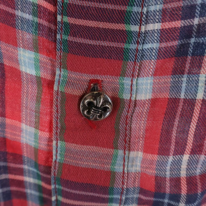 Chrome Hearts Looseends Leather BS Flea Patch Flannel Shirt BS Long Sleeve — view 5