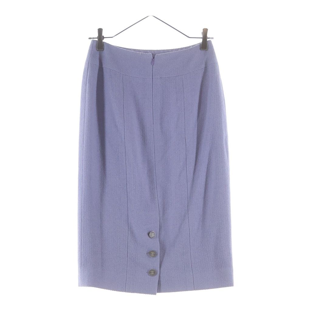 Chanel Coco Button Tweed Set Light Purple 38 — view 5