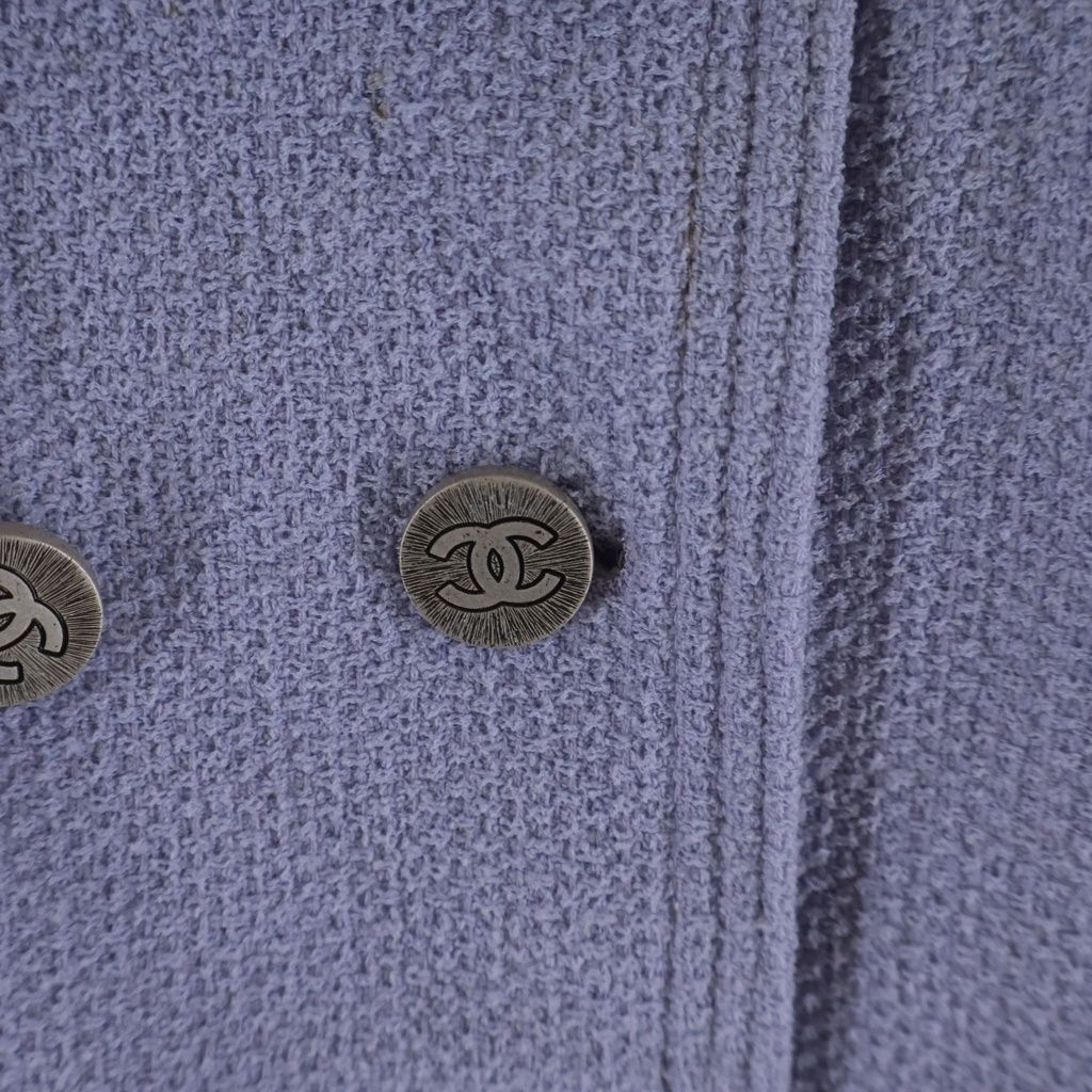 Chanel Coco Button Tweed Set Light Purple 38 — view 6
