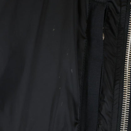 Chrome Hearts Uncle VJ Stn Pls Stp Ribbed Cashmere Zip Up Nylon Flight Bomber — view 4