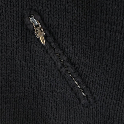 Chrome Hearts Dagger Zip Up Snake Gauge Knit Sweater Black Silver — view 6