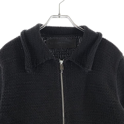 Chrome Hearts Dagger Zip Up Snake Gauge Knit Sweater Black Silver — view 3