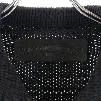 Chrome Hearts Dagger Zip Up Snake Gauge Knit Sweater Black Silver — view 8