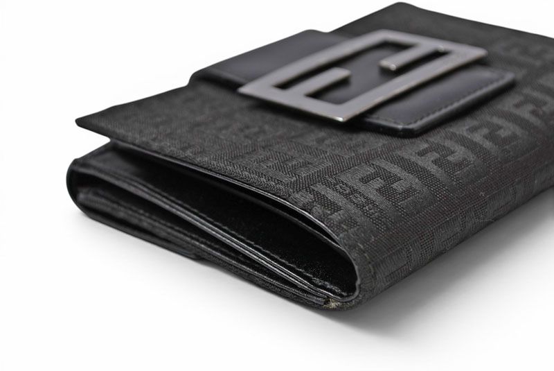 Fendi Wallet Bifold Fold Zucca Pattern Black — view 4