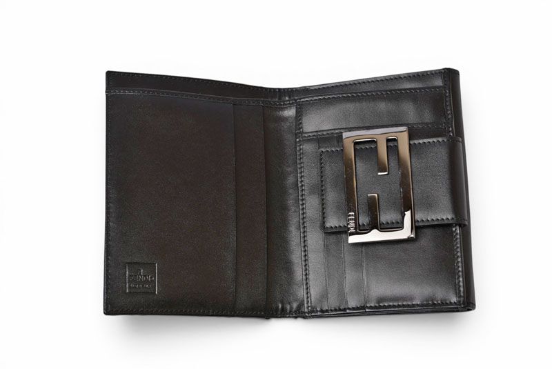 Fendi Wallet Bifold Fold Zucca Pattern Black — view 6