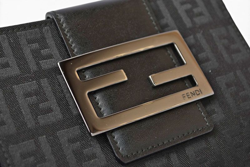 Fendi Wallet Bifold Fold Zucca Pattern Black — view 5