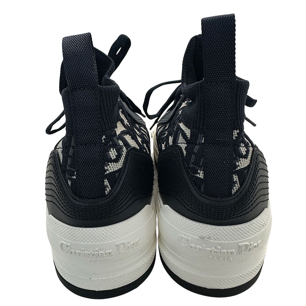 Dior Sneakers Cotton Walking Blue Navy White 36.5 High Cut Replacement — view 5