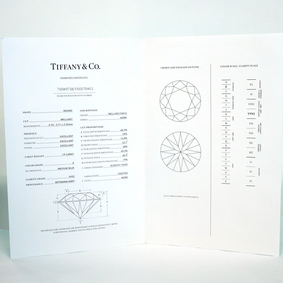 Tiffany & Co Ring Tour Engagement Platinum Diamond — view 9