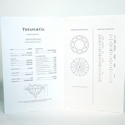 Tiffany & Co Ring Tour Engagement Platinum Diamond — view 9