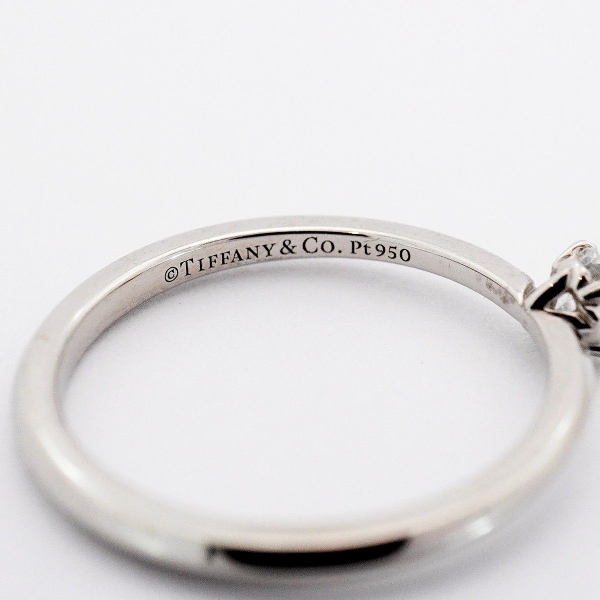 Tiffany & Co Ring Tour Engagement Platinum Diamond — view 4