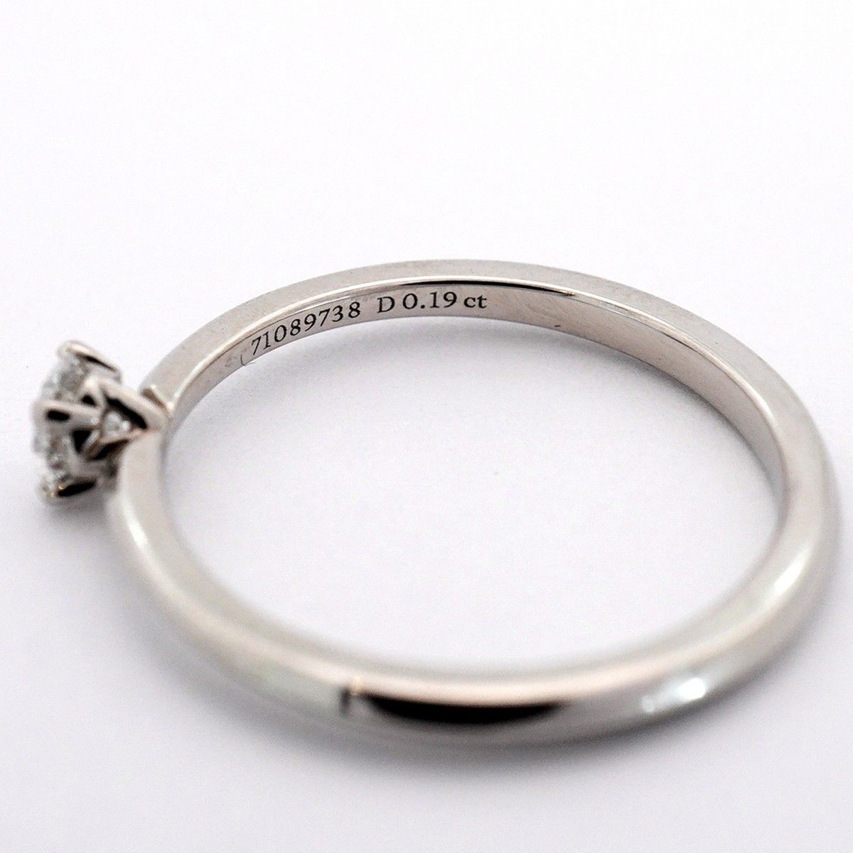 Tiffany & Co Ring Tour Engagement Platinum Diamond — view 5