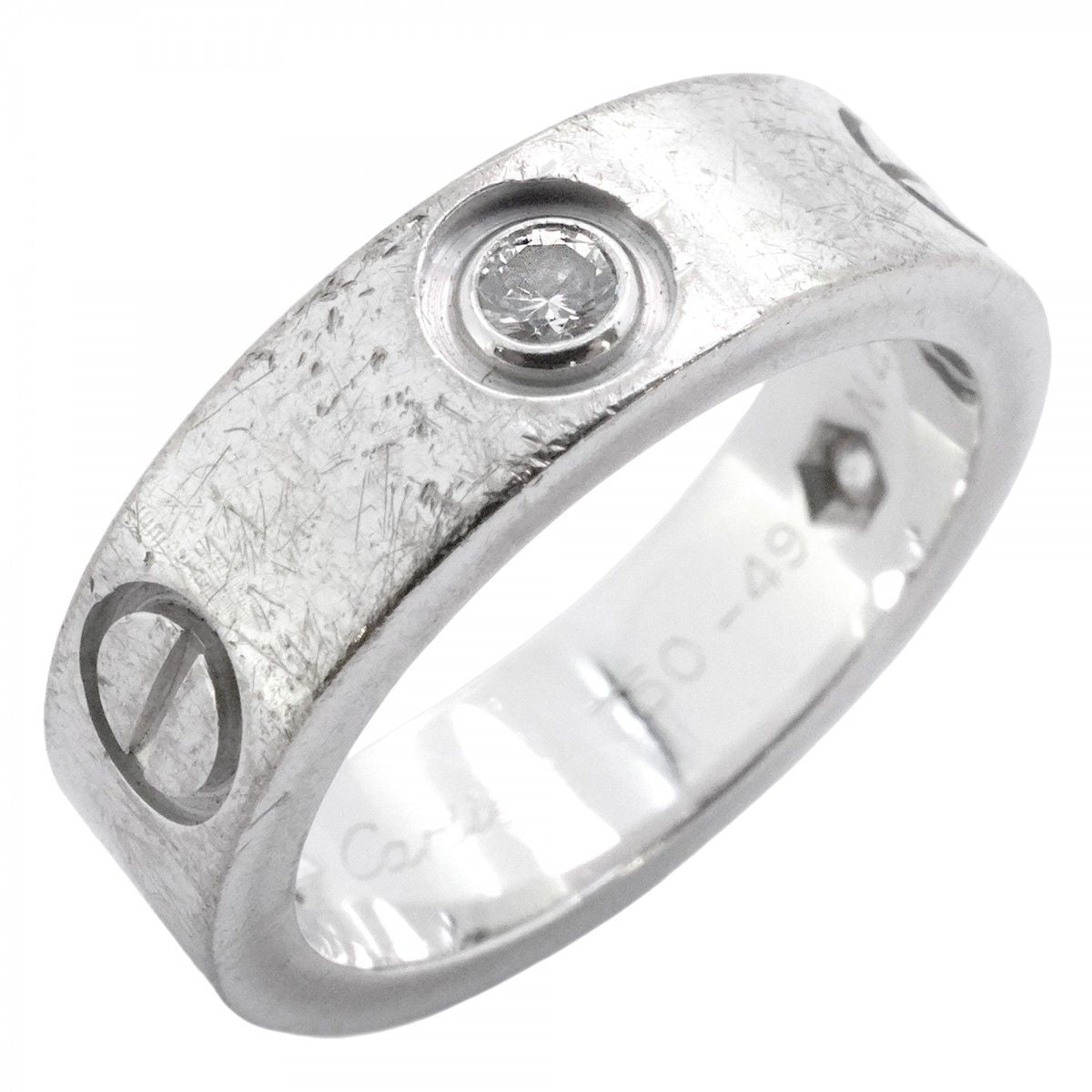 Cartier Ring Love 18k White Gold Diamond